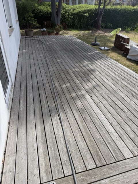 Før: Træterrasse i Klampenborg